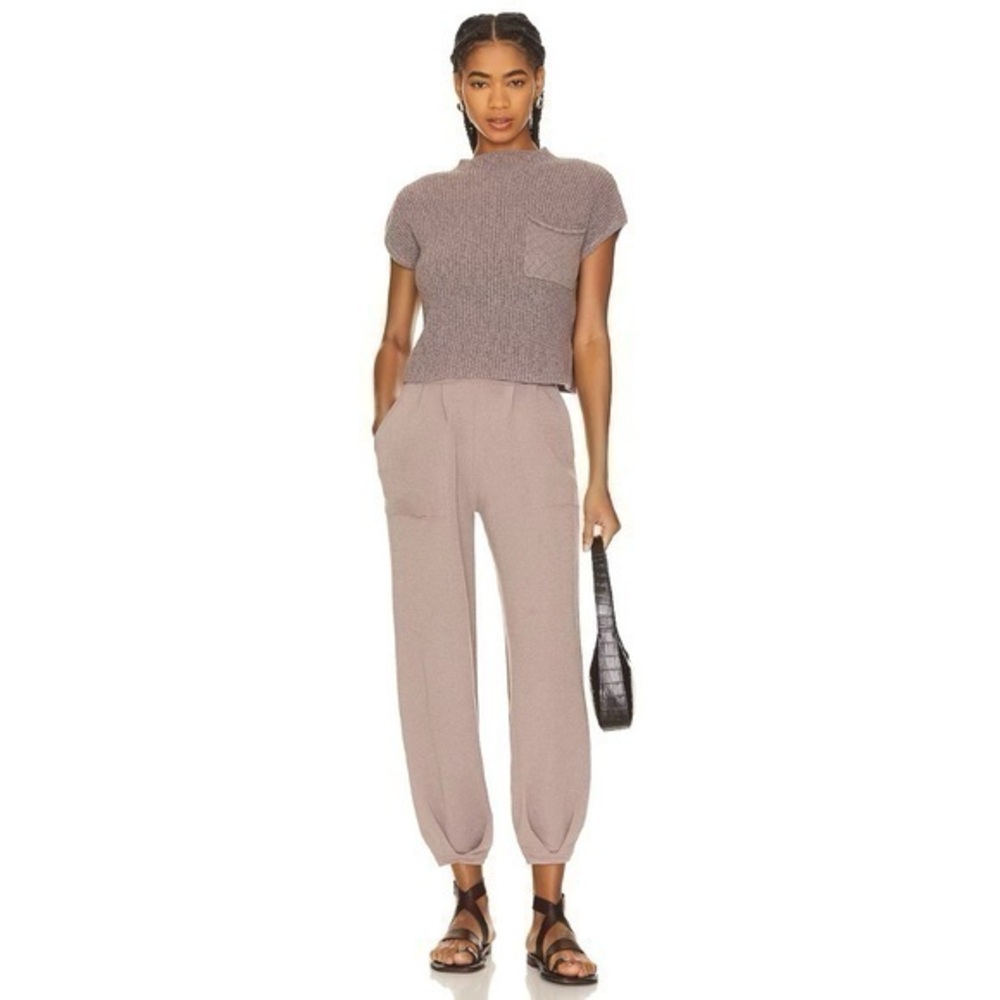 Free People Taupe Track Pants